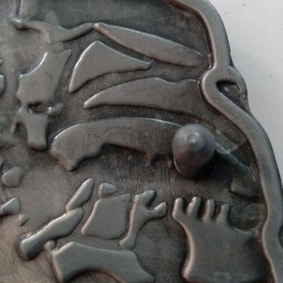 RIDE FREE DIE FREE MOTORCYCLE BELT BUCKLE - A WAY OF LIFE - SKULL - BAT WINGS ? - Picture 4 of 9